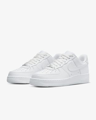 Кроссовки мужские Nike AIR FORCE 1 '07 белые CW2288-111, 10, 44, 28