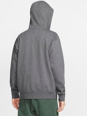 Спортивна кофта чоловіча Nike M NSW CLUB HOODIE FZ BB сіра артикул BV2645-071, L